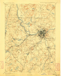 Lowell 1893 topographic map preview