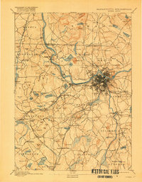 Lowell 1893 topographic map thumbnail