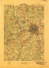 Lowell 1918 topographic map preview