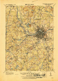 Lowell 1921 topographic map thumbnail