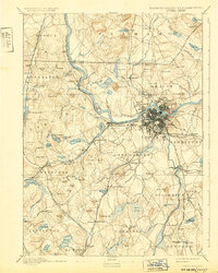 Lowell 1893 topographic map thumbnail