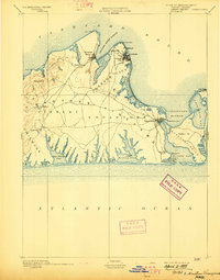 Marthas Vineyard 1894 topographic map thumbnail