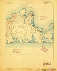 Marthas Vineyard 1894 topographic map thumbnail