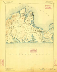 Marthas Vineyard 1894 topographic map thumbnail