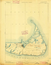 Nantucket 1901 topographic map thumbnail