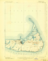 Nantucket 1901 topographic map thumbnail