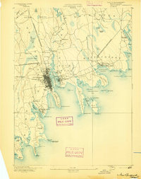 New Bedford 1893 topographic map thumbnail