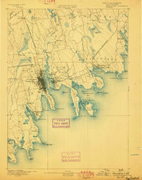 New Bedford 1893 topographic map thumbnail