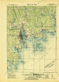 New Bedford 1918 topographic map thumbnail