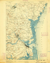 Newburyport 1890 topographic map thumbnail