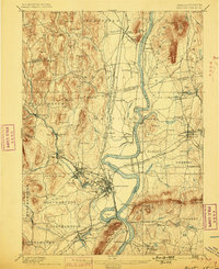Northampton 1895 topographic map thumbnail