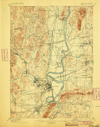 Northampton 1895 topographic map thumbnail