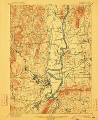 Northampton 1895 topographic map thumbnail