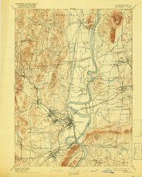 Northampton 1895 topographic map thumbnail