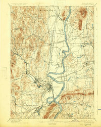 Northampton 1895 topographic map thumbnail
