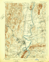 Northampton 1895 topographic map thumbnail