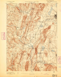 Pittsfield 1893 topographic map thumbnail
