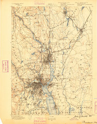 Providence 1889 topographic map preview