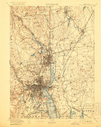 Providence 1894 topographic map preview