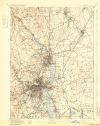 Providence 1894 topographic map preview
