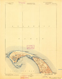 Provincetown 1889 topographic map thumbnail