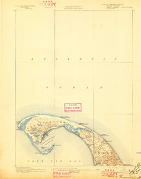 Provincetown 1889 topographic map thumbnail