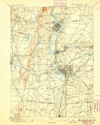 Springfield 1895 topographic map preview