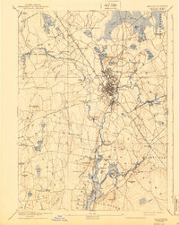 Taunton 1893 topographic map thumbnail