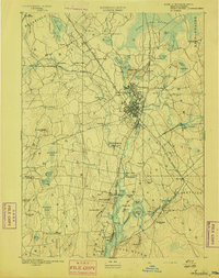 Taunton 1893 topographic map thumbnail
