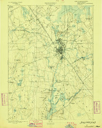 Taunton 1893 topographic map thumbnail