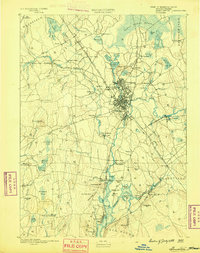 Taunton 1888 topographic map thumbnail
