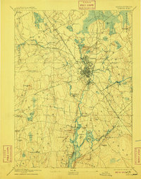 Taunton 1893 topographic map thumbnail