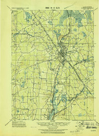 Taunton 1918 topographic map thumbnail