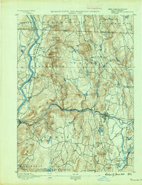 Warwick 1889 topographic map preview