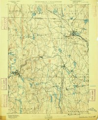 Winchendon 1890 topographic map thumbnail