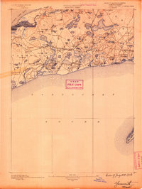 Yarmouth 1889 topographic map thumbnail