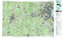 Boston topographic map thumbnail