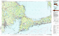 New Bedford 1986 topographic map thumbnail