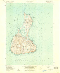 Block Island 1957 topographic map thumbnail