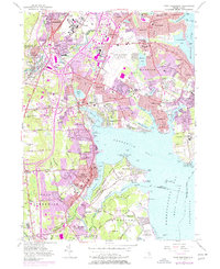East Greenwich 1957 topographic map thumbnail