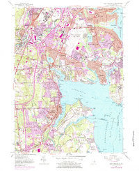 East Greenwich 1957 topographic map thumbnail