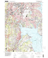 East Greenwich 1996 topographic map thumbnail