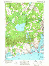 Kingston 1957 topographic map thumbnail