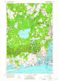 Kingston 1957 topographic map thumbnail