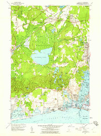 Kingston 1957 topographic map thumbnail