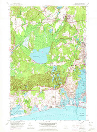 Kingston 1957 topographic map thumbnail