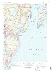 Narragansett Pier 1957 topographic map thumbnail