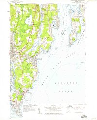 Narragansett Pier 1957 topographic map thumbnail