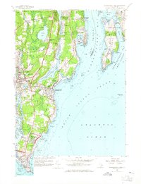 Narragansett Pier 1957 topographic map thumbnail