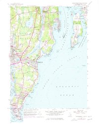 Narragansett Pier 1957 topographic map thumbnail